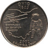  США. 25 центов 2002 год. Квотер штата Огайо. (P) 