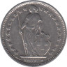  Швейцария. 1/2 франка 1971 год. Гельвеция. 