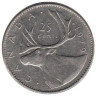  Канада. 25 центов 1979 год. Северный олень. 
