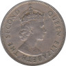  Гонконг. 50 центов 1961 год. Королева Елизавета II. 