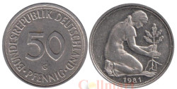 ФРГ. 50 пфеннигов 1981 год. (G)