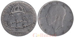 Швеция. 2 кроны 1938 год. 300 лет поселению Делавэр.