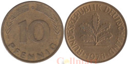 ФРГ. 10 пфеннигов 1978 год. (G)