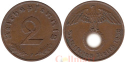 Германия (Третий рейх). 2 рейхспфеннига 1938 год. (F)