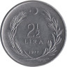  Турция. 2,5 лиры 1977 год. 