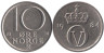  Норвегия. 10 эре 1984 год. 