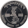  Фолклендские острова. 50 пенсов 2002 год. Королевский тур по Великобритании. 