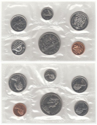 Канада. Набор монет 1969 год. Официальный годовой набор. (6 штук)