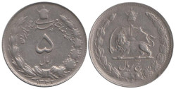 Иран. 5 риалов 1964 год.