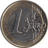  Нидерланды. 1 евро 2010 год. Портрет королевы Беатрикс в профиль. 