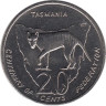  Австралия. 20 центов 2001 год. Тасмания. 