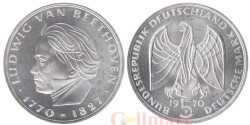 Германия (ФРГ). 5 марок 1970 год. 200 лет со дня рождения Людвига ван Бетховена. (F)