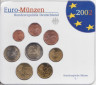 Германия. Годовой набор евро монет 2002 года в банковской запайке. (J) 