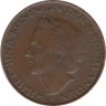  Нидерланды. 5 центов 1948 год. Королева Вильгельмина. 