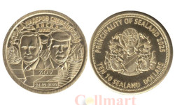 Памятный жетон. Силенд. 10 долларов 2025 год. Аляска 2025 - Встреча лидеров.