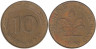  ФРГ. 10 пфеннигов 1979 год. (J) 