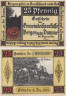  Бона. Германия. Берген-ан-дер-Думме 25 пфеннигов 1922 год. Нотгельд. (XF) 