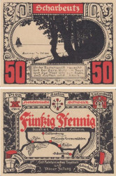 Бона. Германия. Лютенбург 50 пфеннигов без года (вариант 1). Нотгельд. (XF)