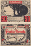 Бона. Германия. Лютенбург 50 пфеннигов без года (вариант 1). Нотгельд. (XF) 