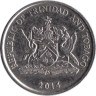  Тринидад и Тобаго. 25 центов 2014 год. Чакония. 