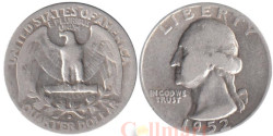США. 25 центов 1952 год. (D)