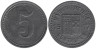  Германия. Зонтхофен. 5 пфеннигов 1917 год. Нотгельд. 