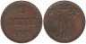  Финляндия. 1 пенни 1909 год. Николай II. 
