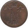  Финляндия. 1 пенни 1909 год. Николай II. 