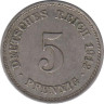  Германская империя. 5 пфеннигов 1912 год. (E) 