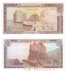 Бона. Ливан 25 ливров 1983 год. Замок крестоносцев. (AU)