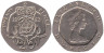  Великобритания. 20 пенсов 1982 год. 