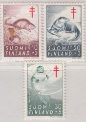 Набор марок. Финляндия. Борьба с туберкулезом - 1961. 3 марки.