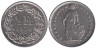  Швейцария. 1/2 франка 1974 год. 