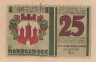  Бона. Германия. Харцгероде 25 пфеннигов 1921 год. Старые дома. Нотгельд зеленый. (XF) 