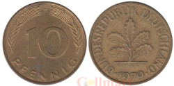ФРГ. 10 пфеннигов 1979 год. (F)