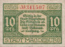  Бона. Германия. Магдебург 10 пфеннигов 1920 год. Нотгельд. (F) 