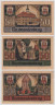  Набор банкнот. Германия. Нойбранденбург 50 пфеннигов 1921 год. Нотгельды, 3 штуки. (XF) 