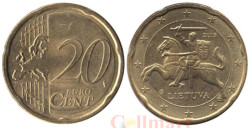 Литва. 20 евроцентов 2015 год.