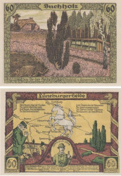 Бона. Германия. Зольтау 60 пфеннигов 1921 год. Буххольц. Нотгельд. (XF)