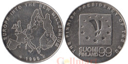 Финляндия. Монетовидный жетон 1999 год. Председательство Финляндии в ЕС.
