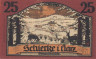  Бона. Германия. Ширке 25 пфеннигов 1921 год. Вар. 4. Нотгельд. (XF) 