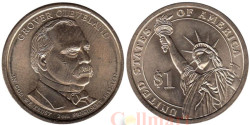 США. 1 доллар 2012 год. 24-й президент Гровер Кливленд (1885–1889). (D)