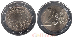 Германия. 2 евро 2015 год. 30 лет флагу Европейского союза. (D)