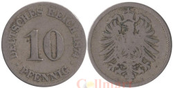 Германская империя. 10 пфеннигов 1874 год. (C)