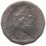  Австралия. 50 центов 1980 год. Герб. 