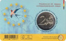  Бельгия. 2 евро 2024 год. Председательство Бельгии в Европейском Союзе. (в открытке) 