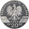  Польша. 20 злотых 2006 год. Всемирная природа - Сурок. 