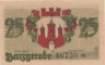 Бона. Германия. Харцгероде 25 пфеннигов 1921 год. Лошади. Нотгельд зеленый. (XF) 