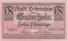  Бона. Германия. Бад-Лобенштайн 10 пфеннигов 1919 год. Нотгельд. (XF) 