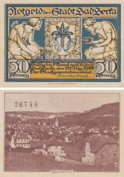 Бона. Германия. Бад-Берка 50 пфеннигов 1920 год. Нотгельд. (XF)